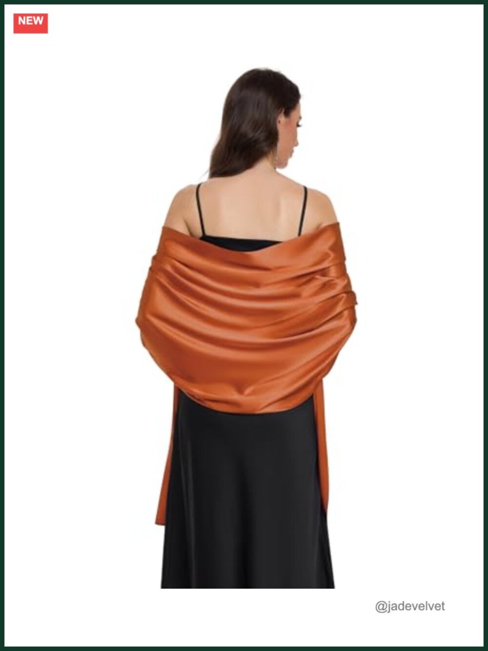 Satin Shawl Wrap for Women Wedding Formal Cover Up Scarf